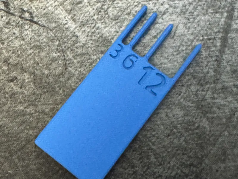 Vinyl Record Jacket Spine Measurer