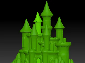 Wicked Emerald City castle - Wizard of Oz (hollow)