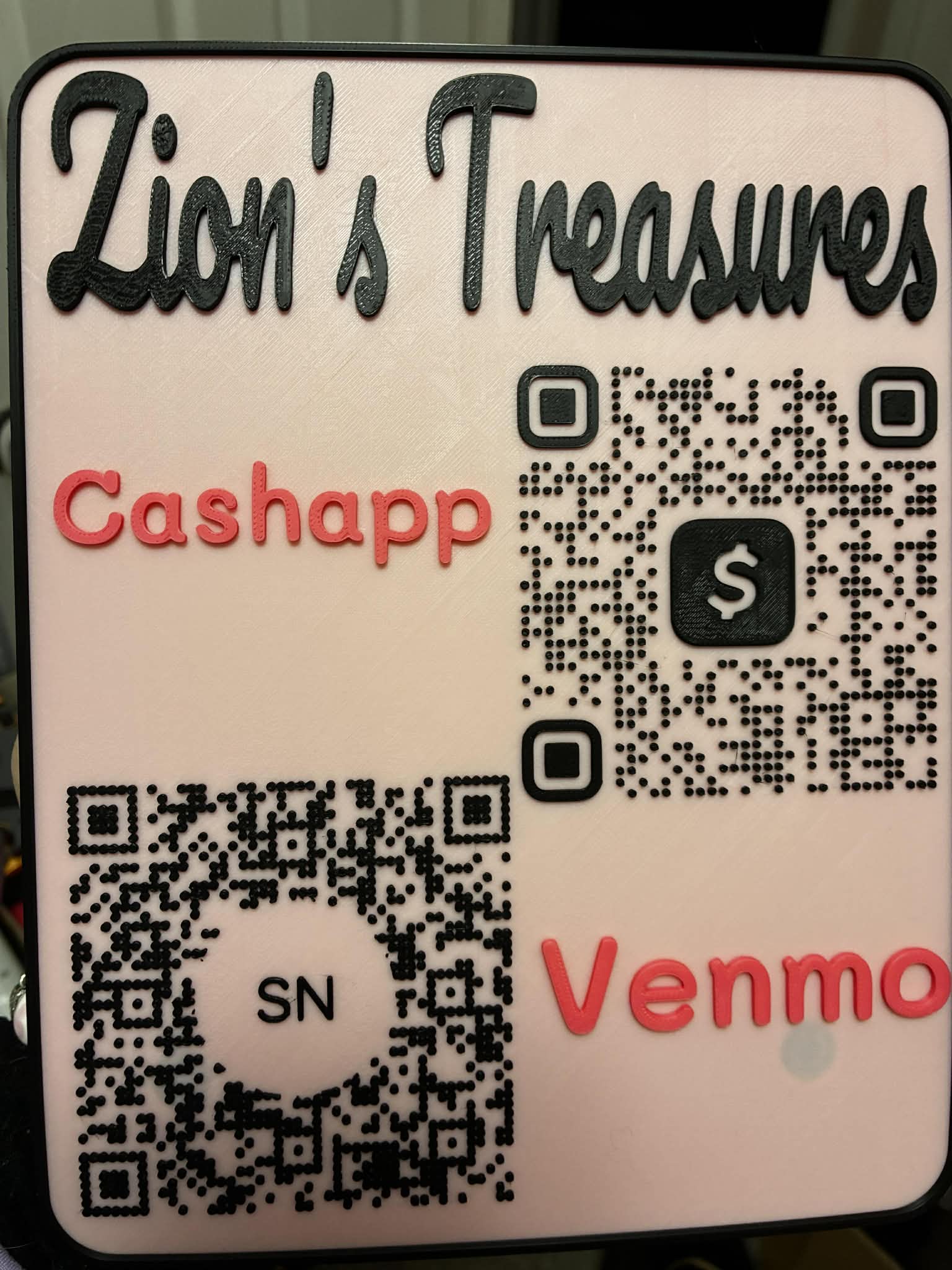 Miniatura 2 do modelo 3D Custom QR Code Sign/Vendor Display/Table Display