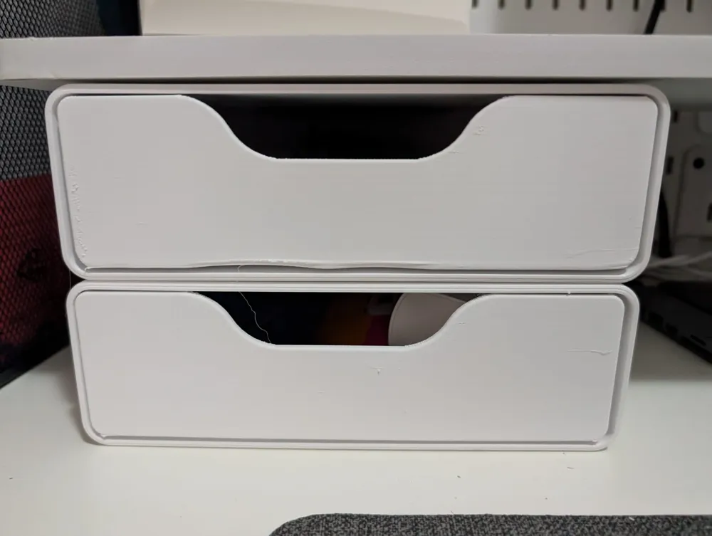 Stackable, Customizable Monitor Riser with drawer - Free 3D Print Model ...