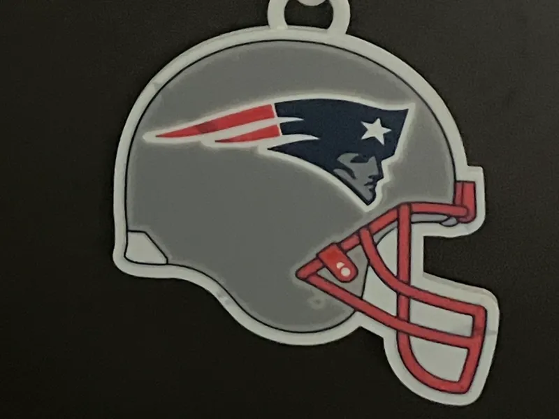 New England Patriots Helmet Hype Chain Pendant