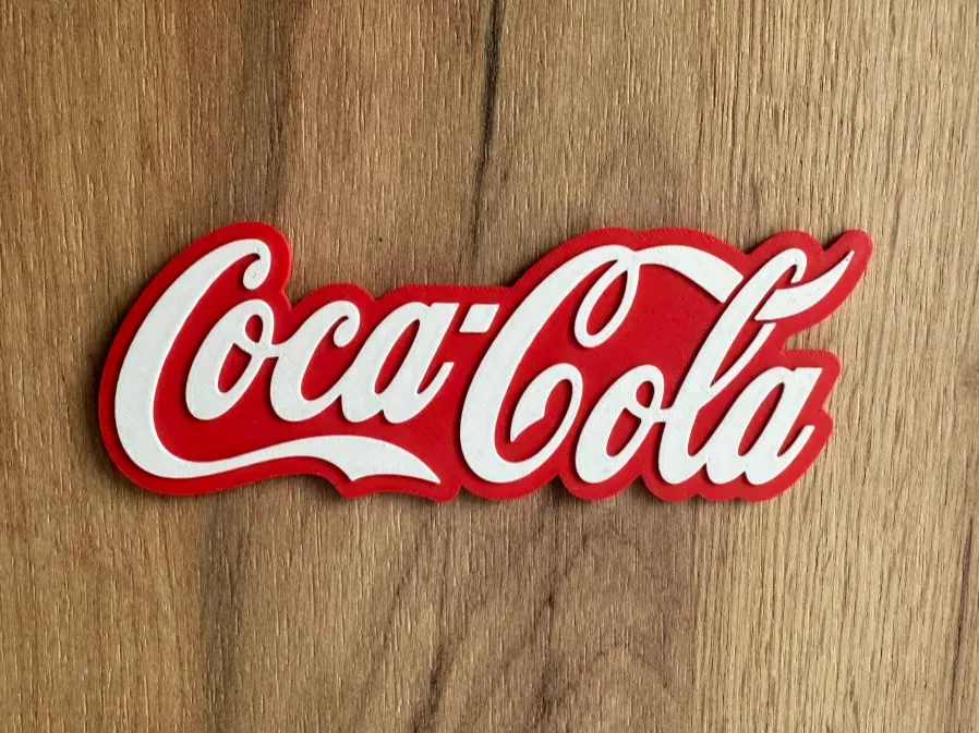 Logotipo da Coca-Cola - Modelo gratuito para impressão 3D - MakerWorld