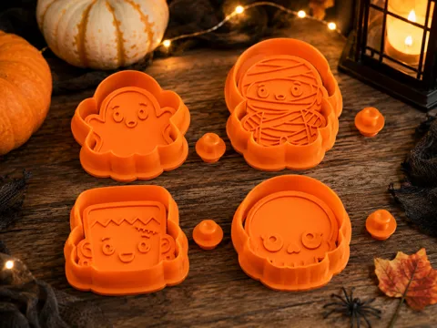 Adorno temático: Cute Halloween cookie Stamp Set — referencia de MakerWorld
