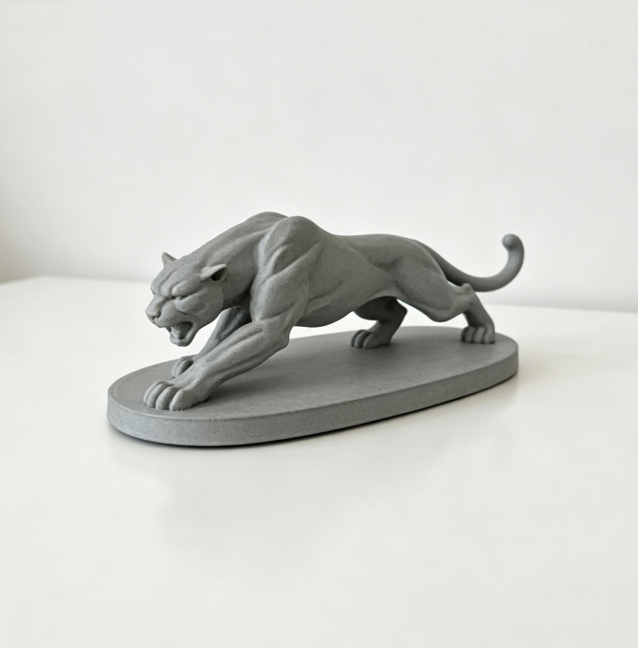 Miniatura 2 do modelo 3D Cougar Statue