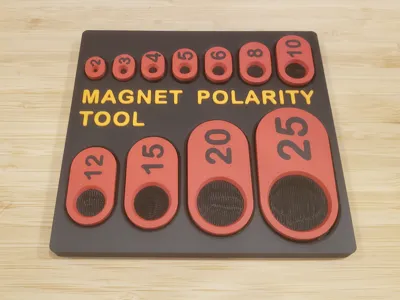 Magnet Polarity Tool & Tray - 2mm - 25mm