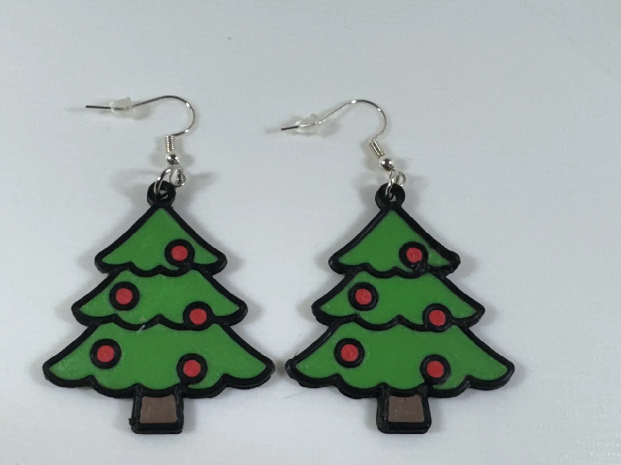 Christmas Tree Earrings view 2