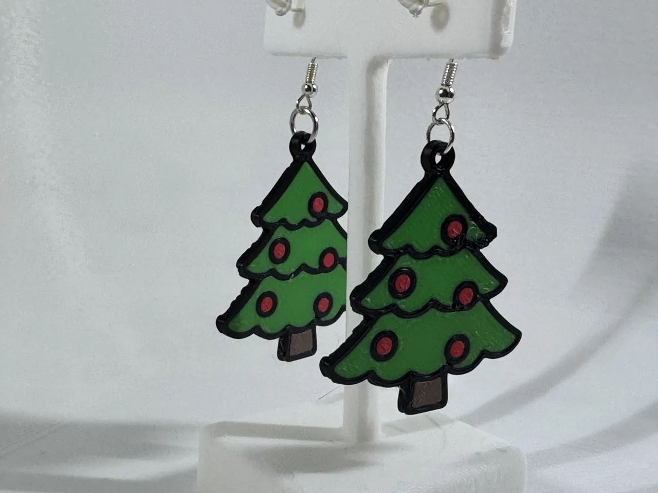 Christmas Tree Earrings view 3