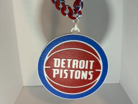 Detroit Pistons hype chain pendant