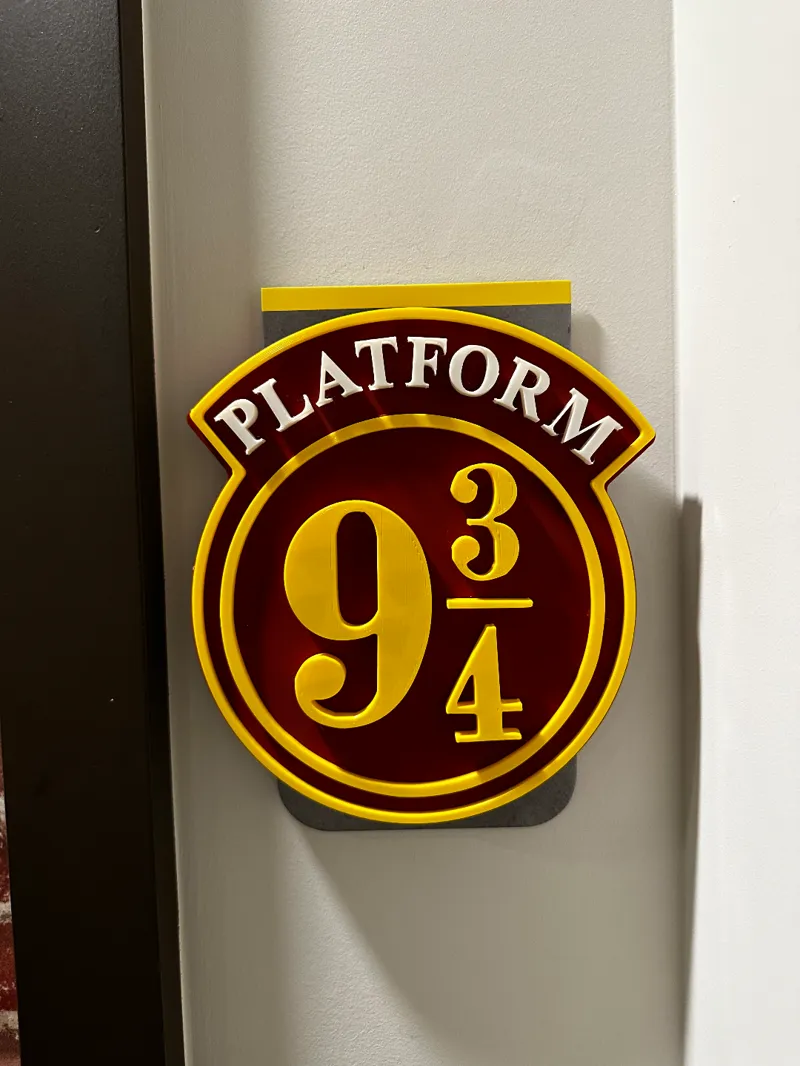 Harry Potter Platform 9 3/4 Sign