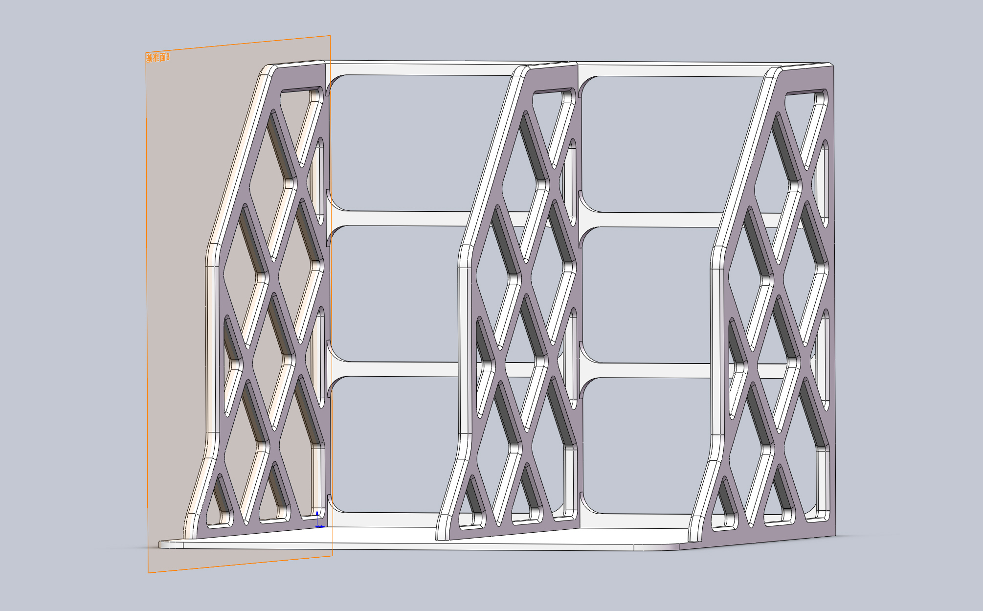 Miniatura 3 do modelo 3D 简单省料的书立