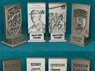 A TRIBUTE To the Vietnam War Chess Set. Army