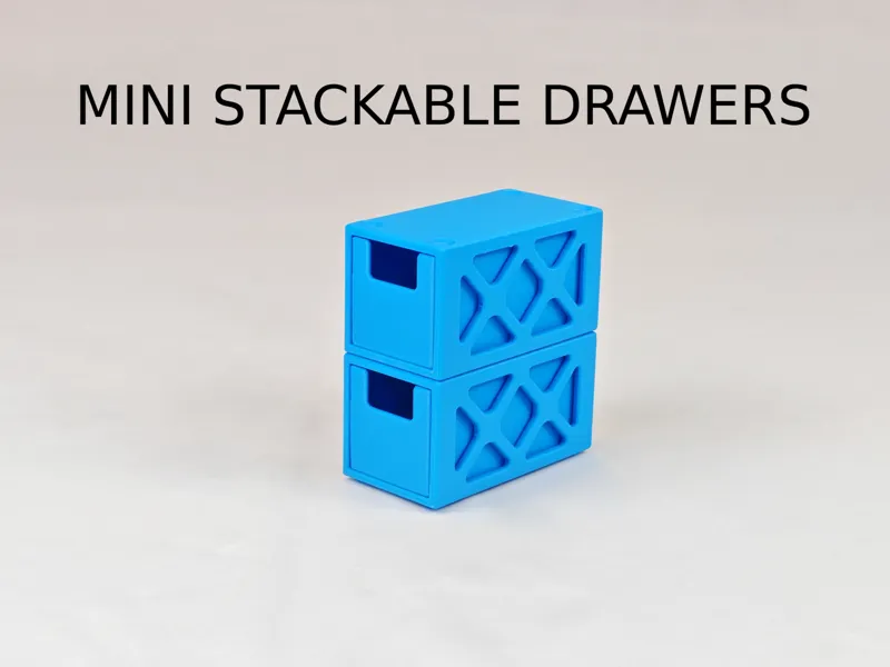 Mini stackable drawers
