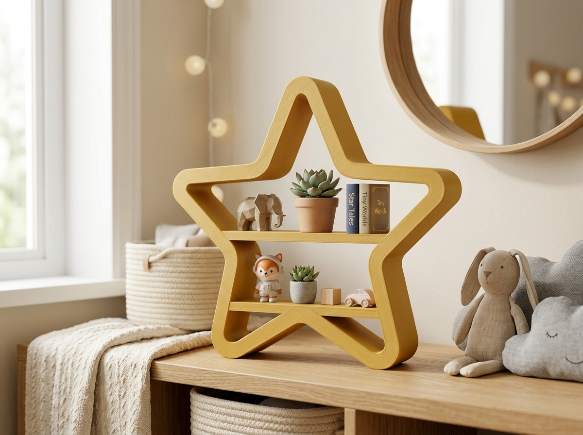 Star Shelf – Tabletop & Wall Decor - 1