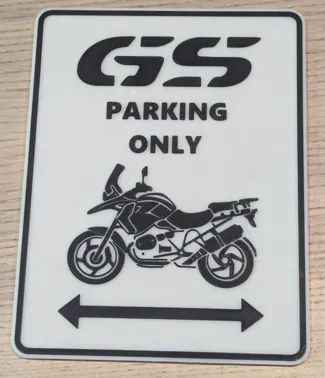 Bmw GS Parking plate