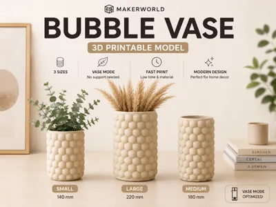 |Modern Bubble Vase Collection|Vase Mode|3 Sizes|