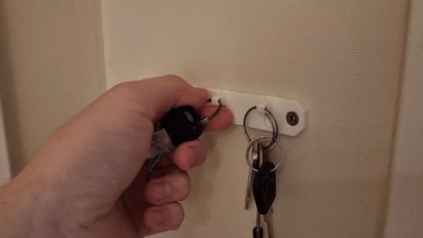 Minimalistic key holder - wall mounted