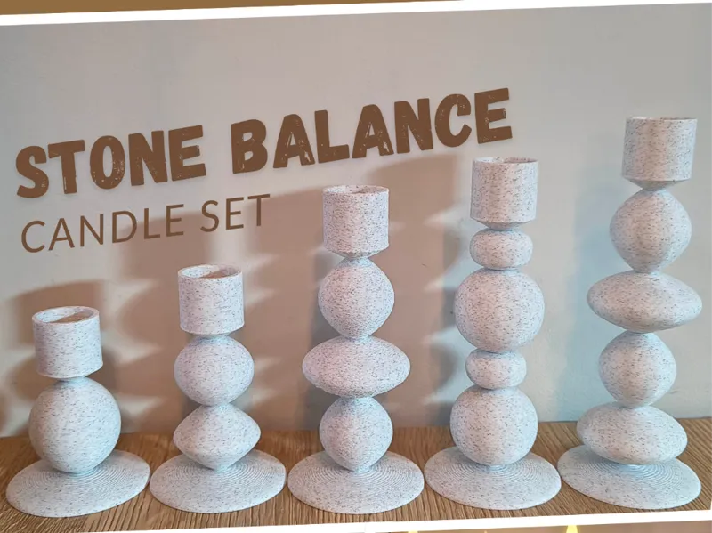 Stone Balance - Candle Set