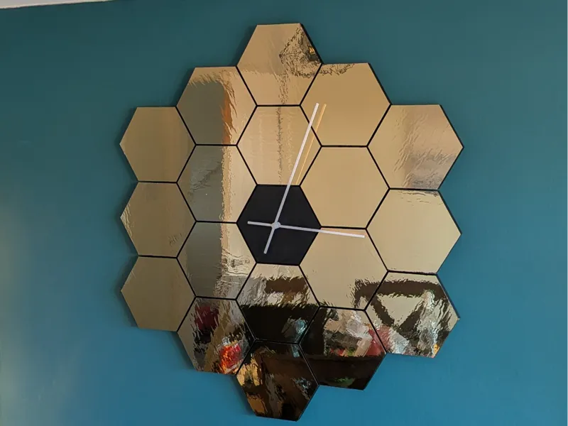 James Webb Inspired Wall Clock