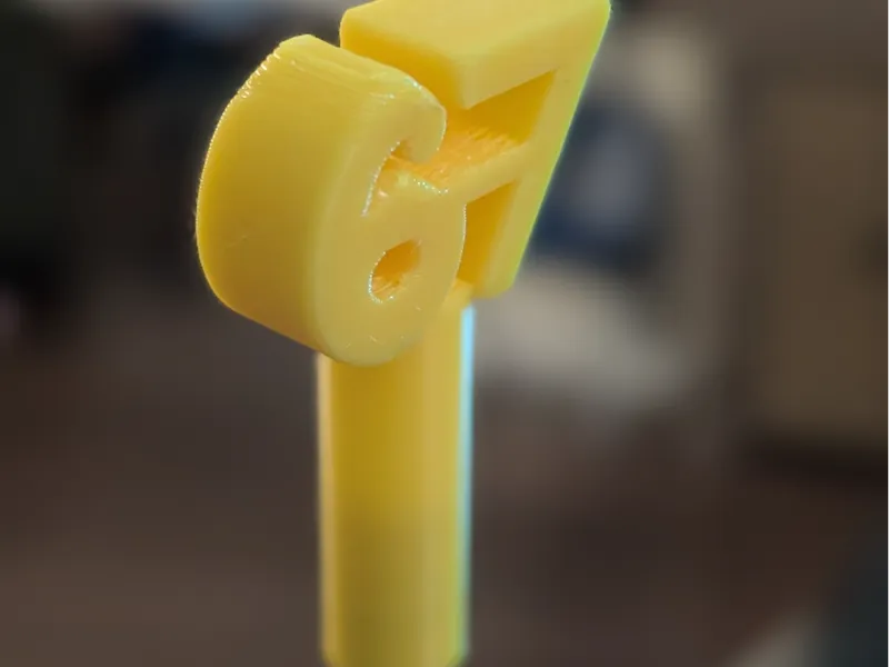 6-7 Pencil Topper Round Base