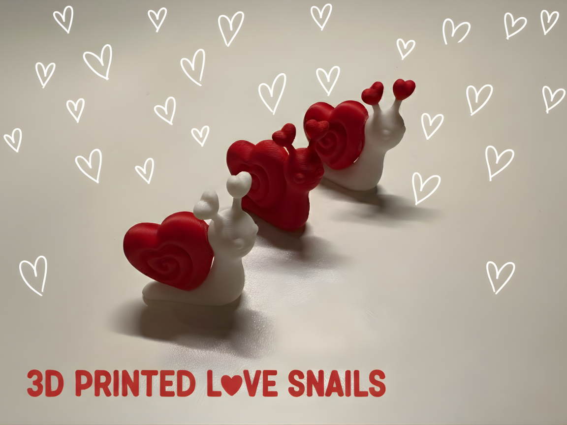 Love Snail  - Cute Valentine's Gift (Easy Print)