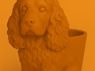 Cocker Planter – 3D Printable Model