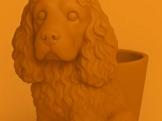 Cocker Planter – 3D Printable Model
