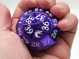 40 sided die (Lettered)