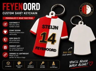 Feyenoord shirt Keychain (custom)