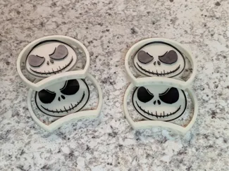Jack Skellington Ears - 5 magnet Modular Headband