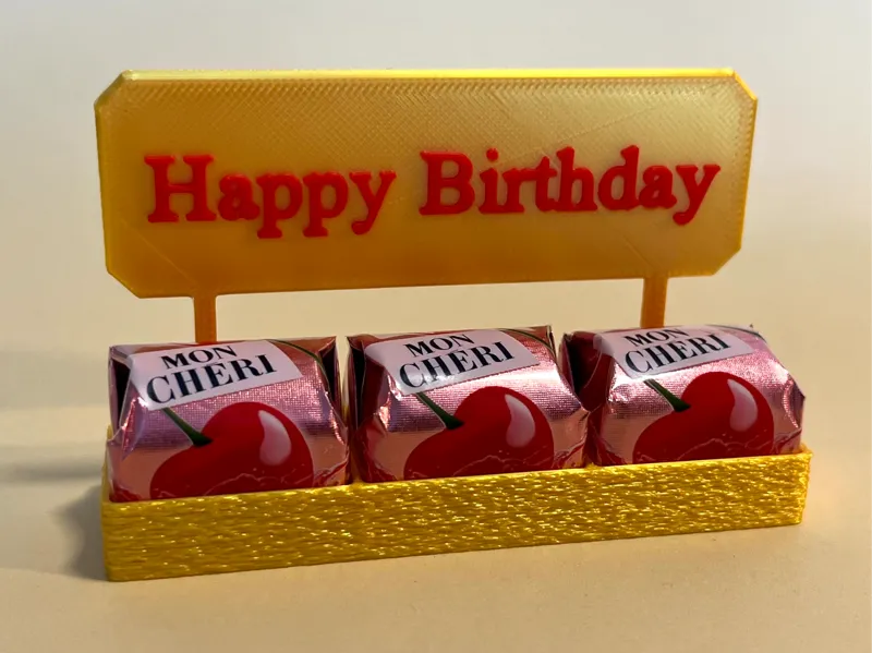 Geschenkbox für MON CHERI und Ferrero Küsschen