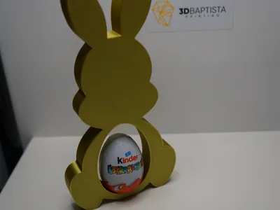 Easter bunny with kinder egg holder