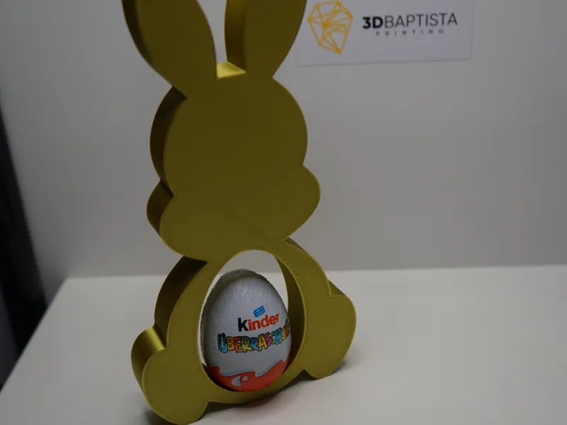 Easter bunny with kinder egg holder