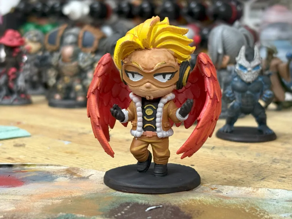 Keigo Takami Hawks Chibi My Hero Academia Figure by Redsing_ART