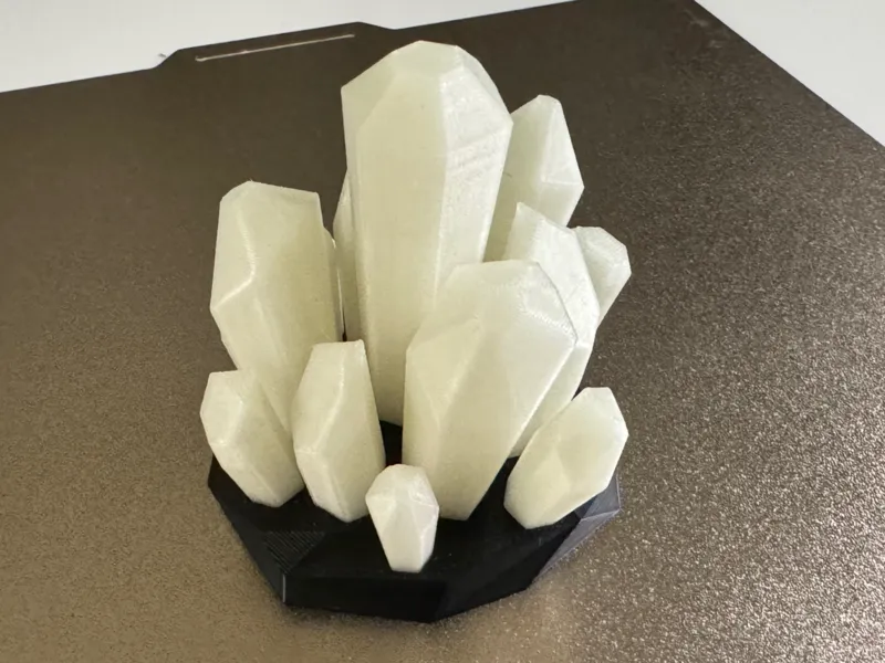 Glow in the Dark Crystals and Removable Rocky Base