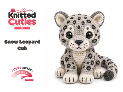 Knitted Cuties | Snow Leopard Cub