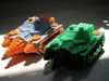 Teal and orange color scheme