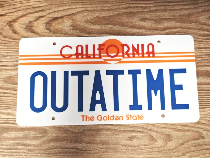 outatime license plate