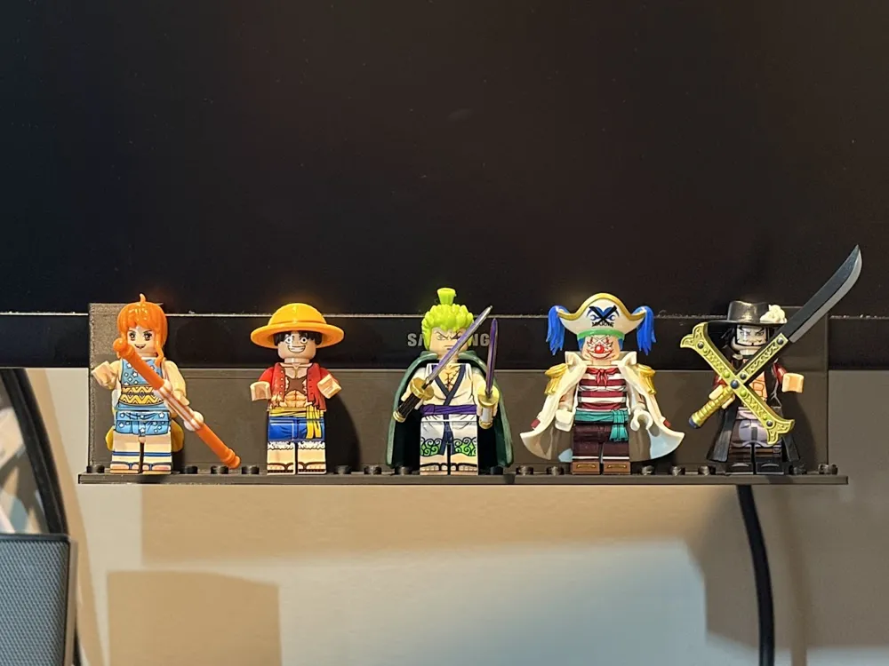 Monitor Bezel Minifig Shelf - Snap-On, Parametric - Free 3D Print Model ...