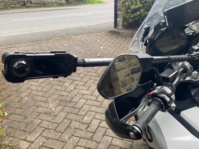 Motorbike selfie stick anti bounce stabiliser 