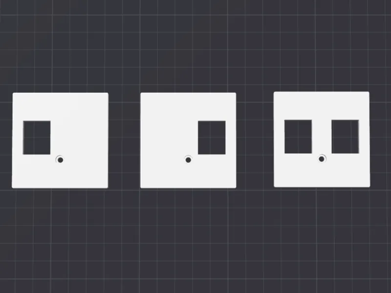 Jung AS500 Dual keystone plate