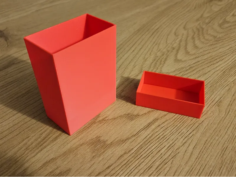 contenitore carte con sleeve
