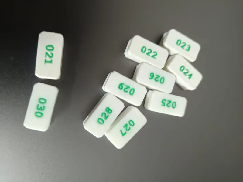chapa de anilla de  canarios del 21 al 30