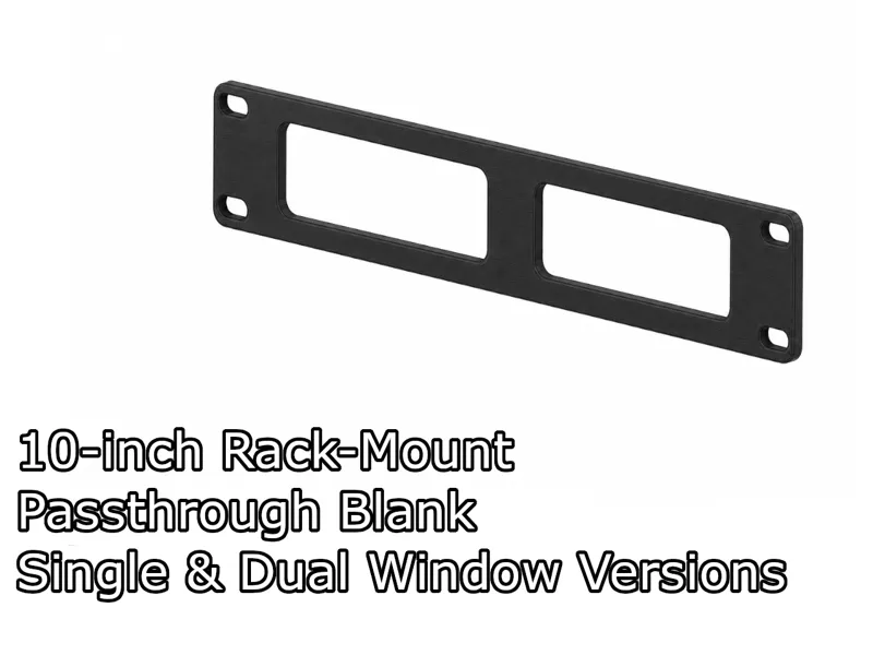 10-inch Rack-Mount Passthrough Blank