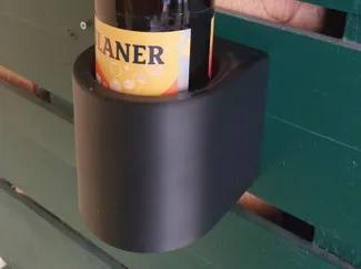 Wall-Mount Bottle Holder + Template for Screws