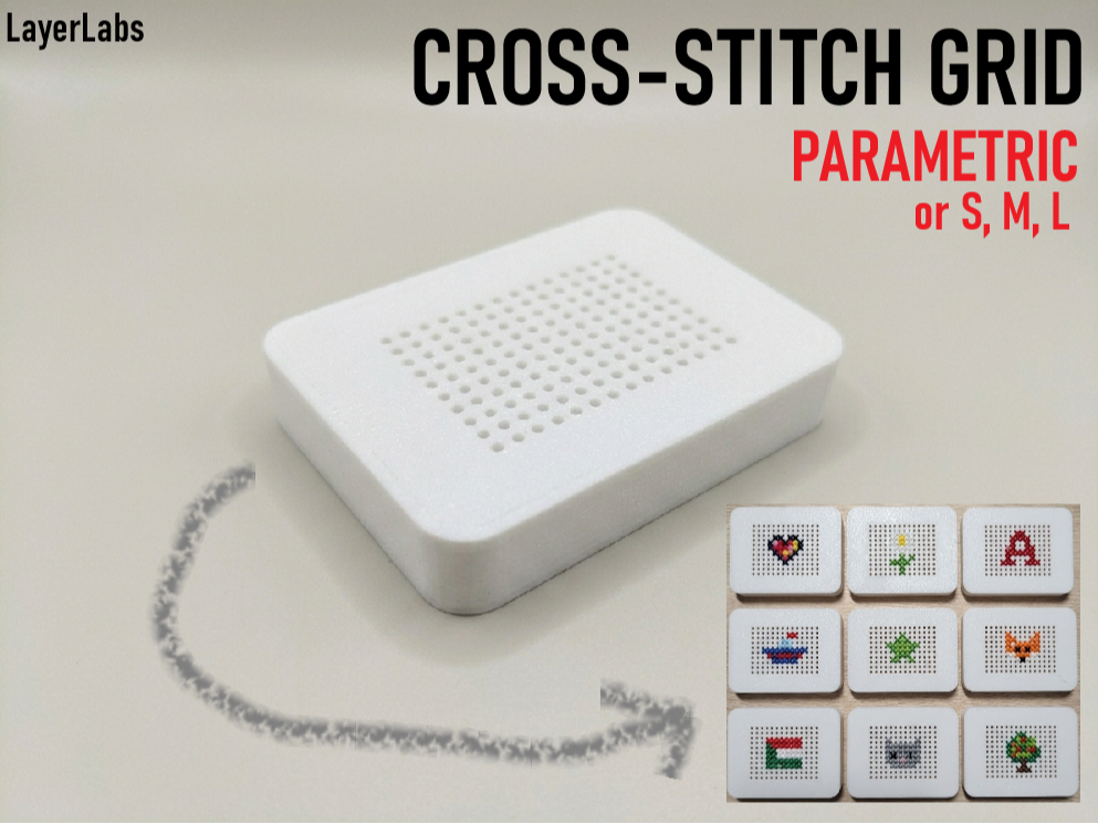 Parametric Cross-Stitch Grid