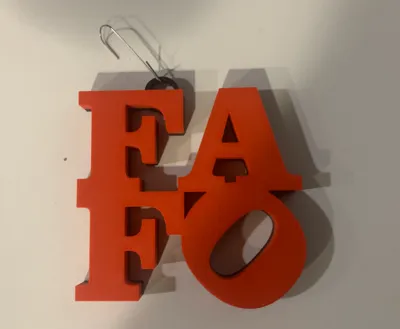 FAFO Christmas Ornament