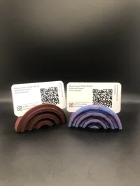 Porte-cartes de visite en forme d'arc-en-ciel — photo 3