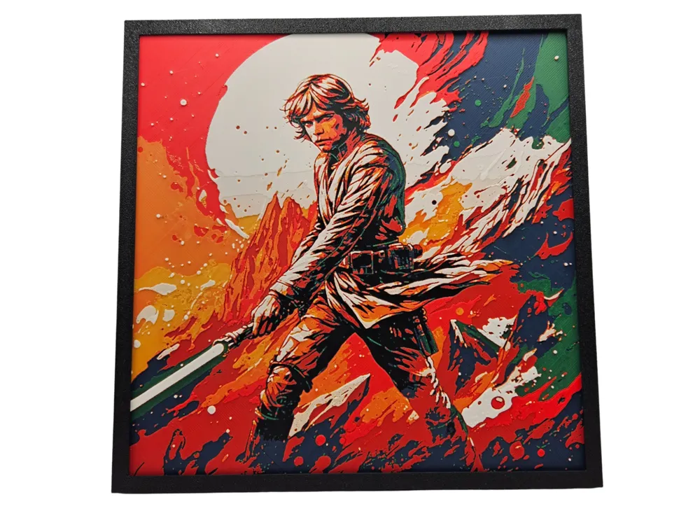 Luke Skywalker (Star Wars hueforge)