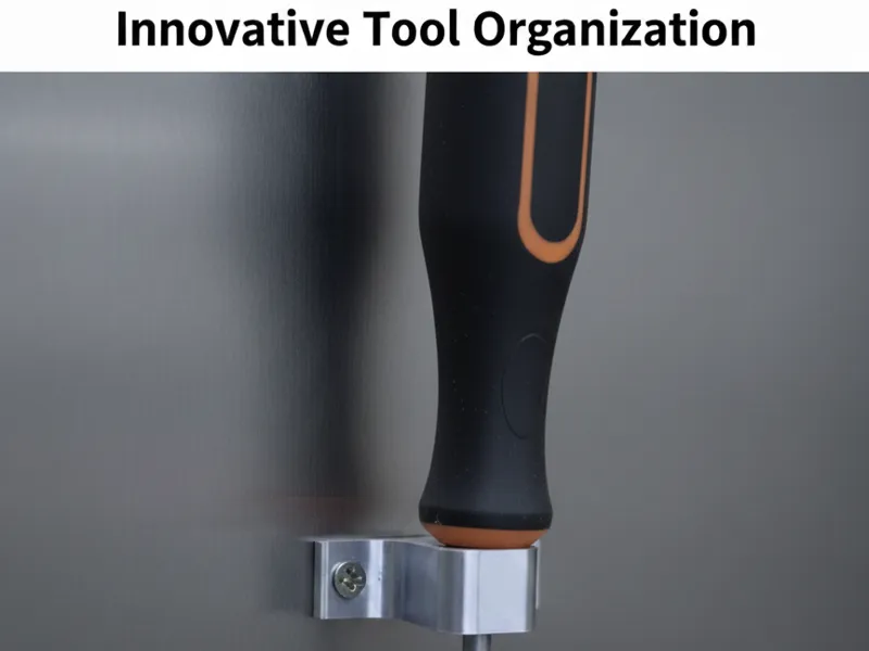 Quick-access secure wall screwdriver holder