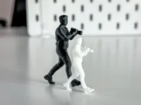 Figurine miniature de photographe/touriste pour diorama — photo 1
